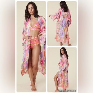 NWT Spell And The Gypsy Carrie Robe Pink S/M